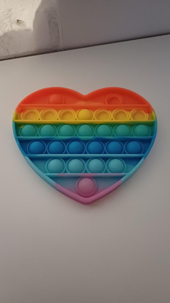 Pop It Hart Regenboog - Stressvermindering Speelgoed, Kinderen en Baby's, Speelgoed | Overig, Ophalen of Verzenden, Nieuw, Jongen of Meisje