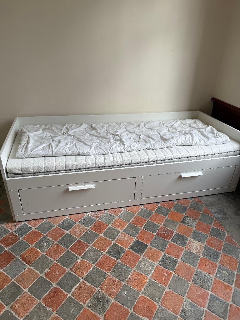 IKEA, BRIMNES bed zo goed als nieuw (geen matras), Ophalen, Eenpersoons, Wit, Zo goed als nieuw