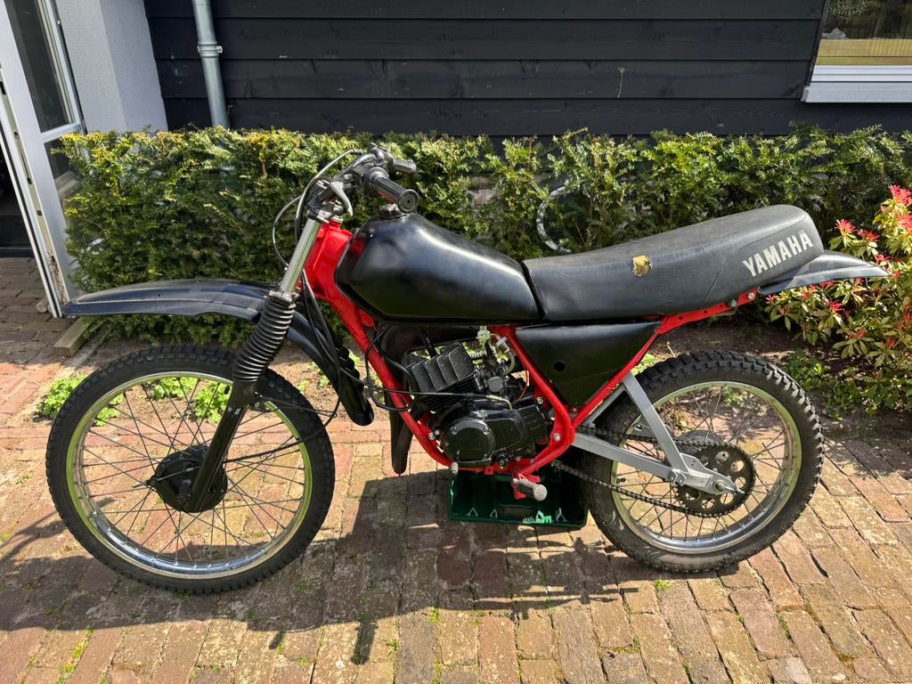 Yamaha dt50mx crossbrommer 50cc, Fietsen en Brommers, Scooters | Yamaha, Ophalen, Tweetakt, Gebruikt, Overige modellen