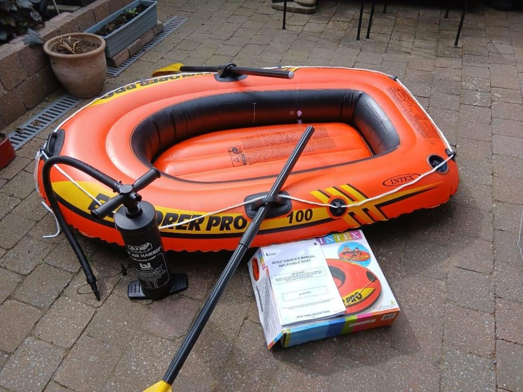 intex 58355 explorer opblaasbare roeiboot, Watersport en Boten, Kano's, Ophalen, Nieuw, Overige typen, Opblaasbaar