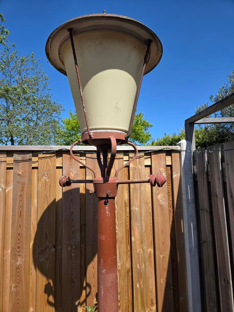 Lantaarnpaal, Tuin en Terras, Buitenverlichting, Gebruikt, Staande lamp, Ophalen of Verzenden, Netvoeding