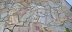 Flagstones - 40m² in 3 bigbags, Tuin en Terras, Ophalen, Gebruikt, Terrastegels, Natuursteen