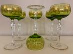 6 zeldzame wijnglazen “Saumur” Vignes van Val Saint Lambert, Ophalen of Verzenden