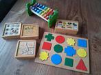 Set houten speelgoed: puzzels, domino, memory., Ophalen of Verzenden
