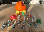 Grote Smurfen set: 23 Smurfen, paddestoelhuis en accessoires, Verzamelen, Smurfen, Ophalen, Gebruikt, Verschillende Smurfen, Poppetje, Figuurtje of Knuffel
