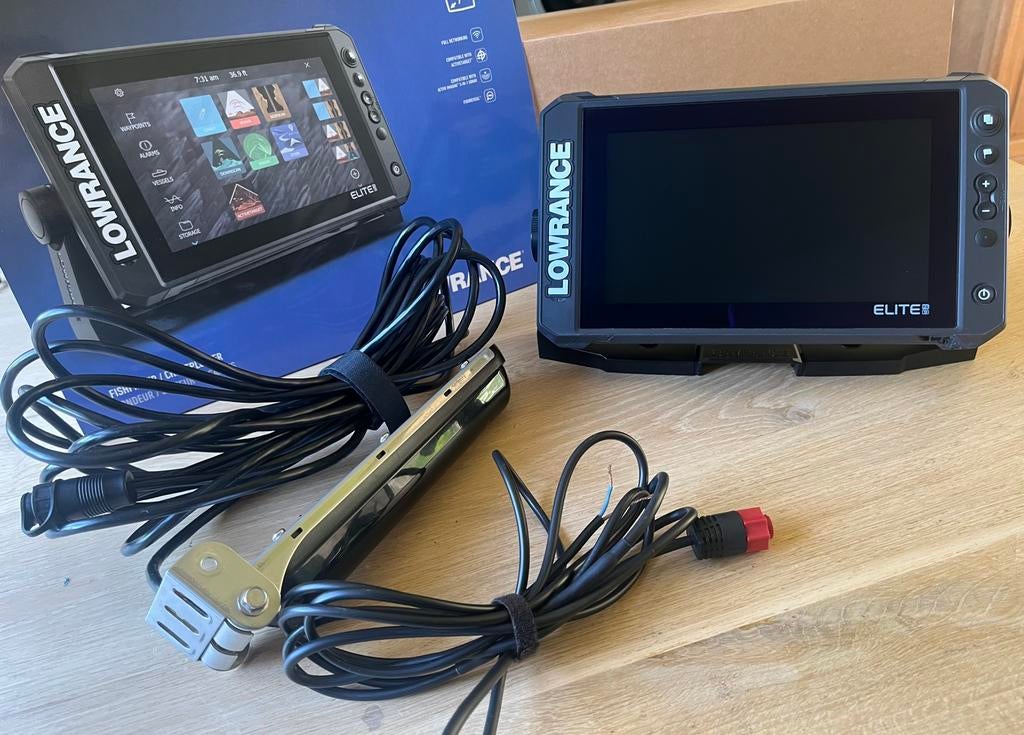 Lowrance Elite FS 9 met 3 in1 transducer, Ophalen of Verzenden, Gebruikt