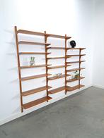 Poul Cadovius Royal modulair teak wandsysteem Deens, Met plank(en), Gebruikt, 200 cm of meer, Teakhout