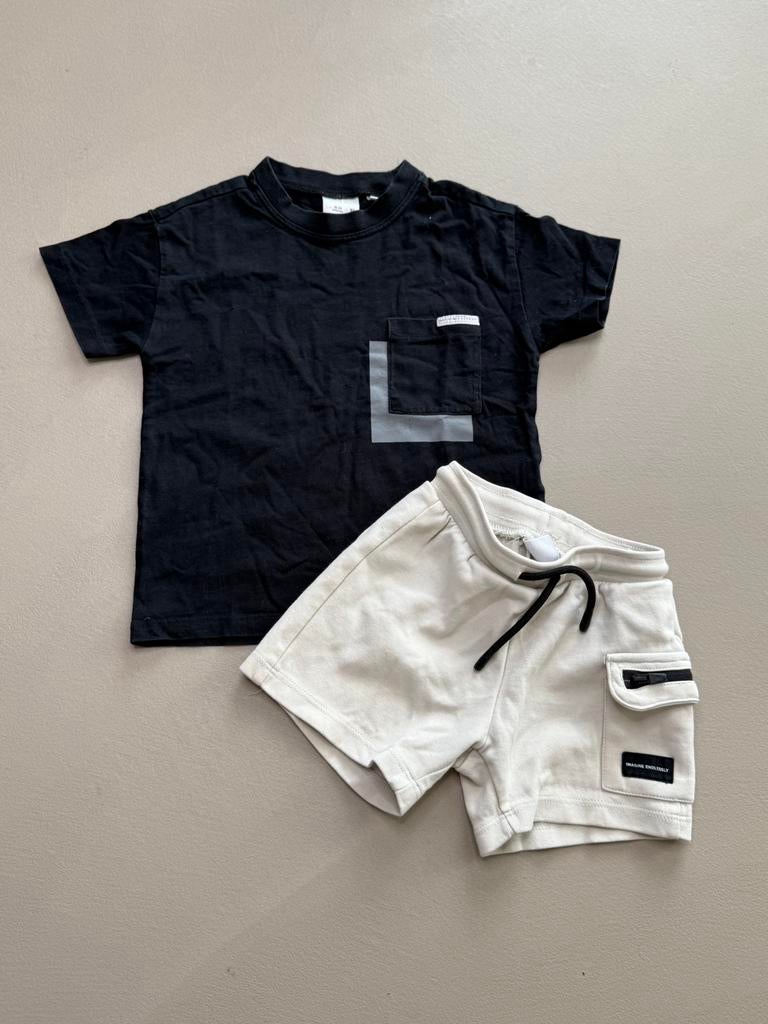 Zara zomer set maat 86, Kinderen en Baby's, Babykleding | Maat 86, Ophalen of Verzenden, Zo goed als nieuw, Jongetje, Setje