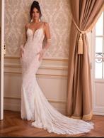 Limited Edition trouwjurk Beatrix kant mermaid aansluitend, Ophalen of Verzenden, Nieuw, Wit, Trouwjurk