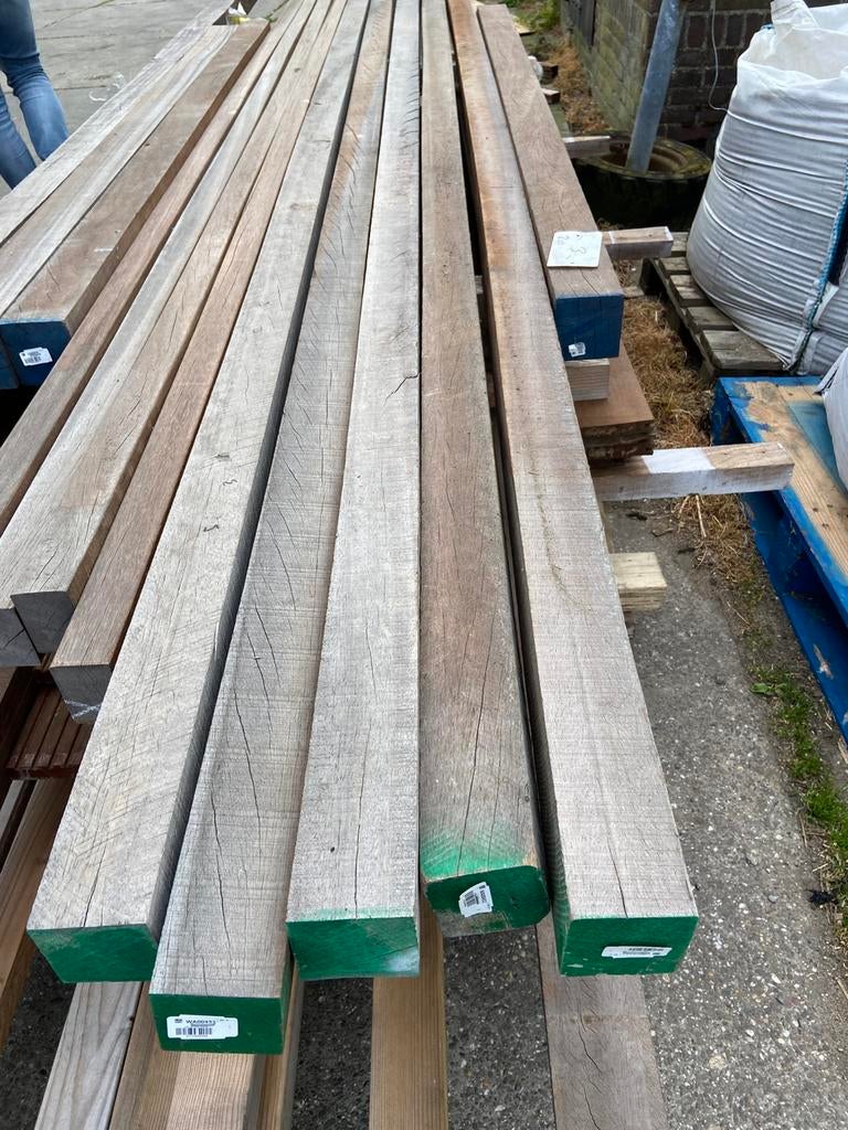 Harhouten palen en regels, Ophalen, Zo goed als nieuw, 250 cm of meer, Palen