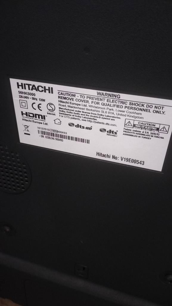 Hitachi 50HK5000 LED TV, Audio, Tv en Foto, Televisies, Ophalen, 50 Hz, HD Ready (720p), 100 cm of meer