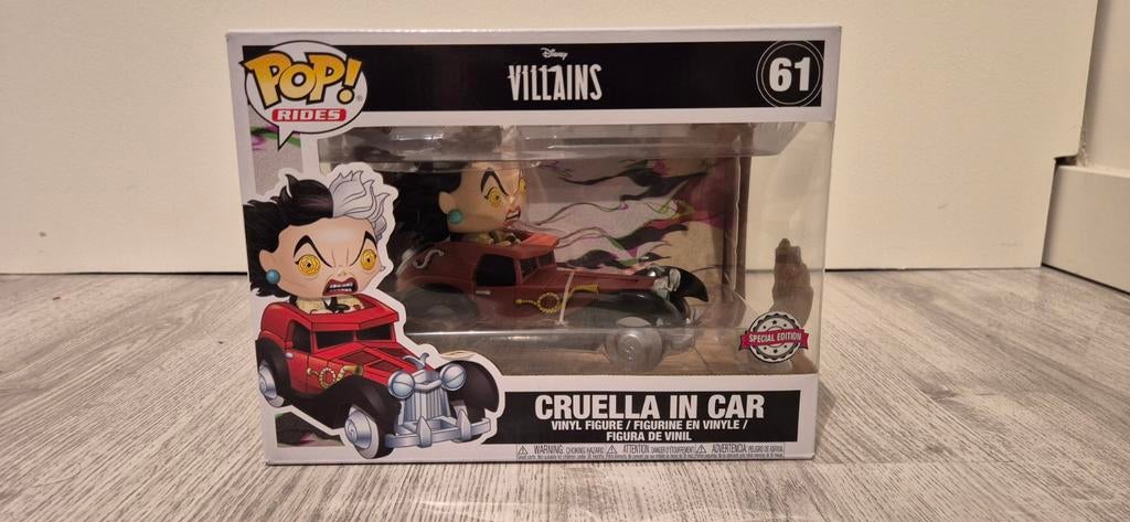 Funko pop Cruella in car, Ophalen of Verzenden, Zo goed als nieuw