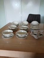 12 vintage soepkommen met schotels, Ophalen