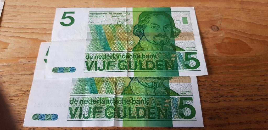 Vijfgulden biljetten voor de verzamelaar te koop, Ophalen of Verzenden, Koningin Beatrix