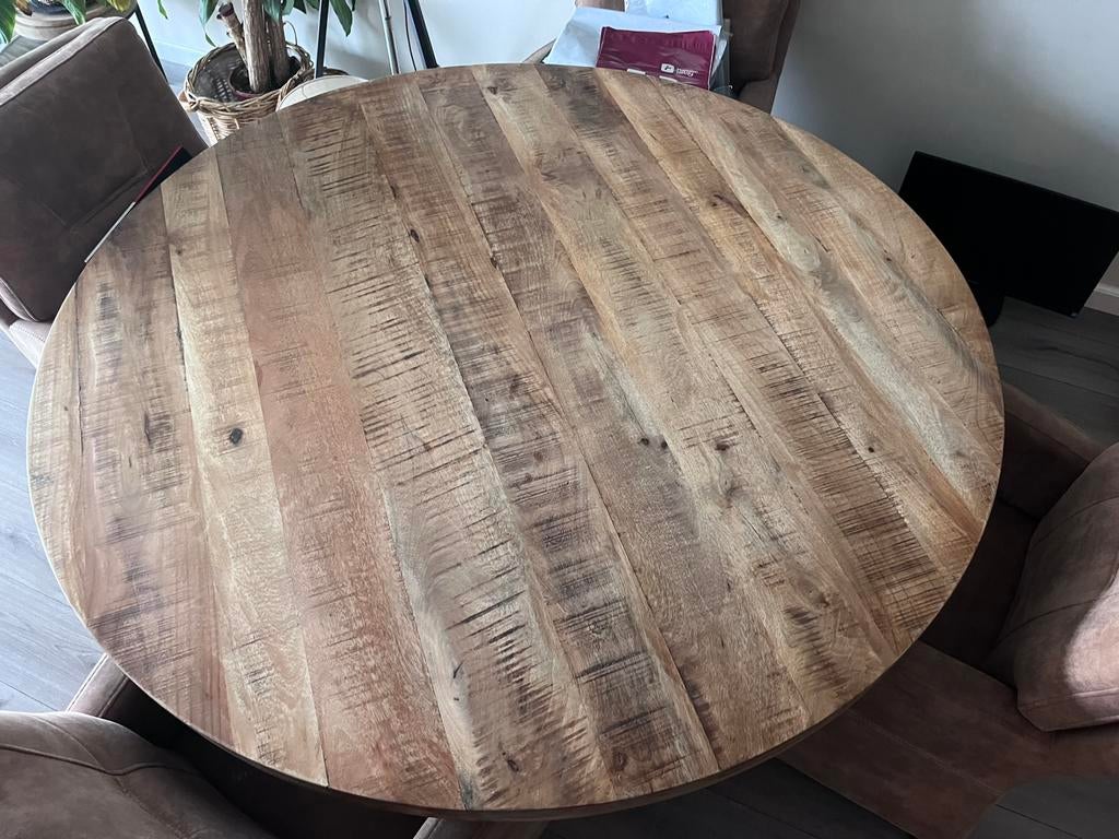 Eettafel met stoelen, Huis en Inrichting, Tafels | Eettafels, Ophalen, Zo goed als nieuw