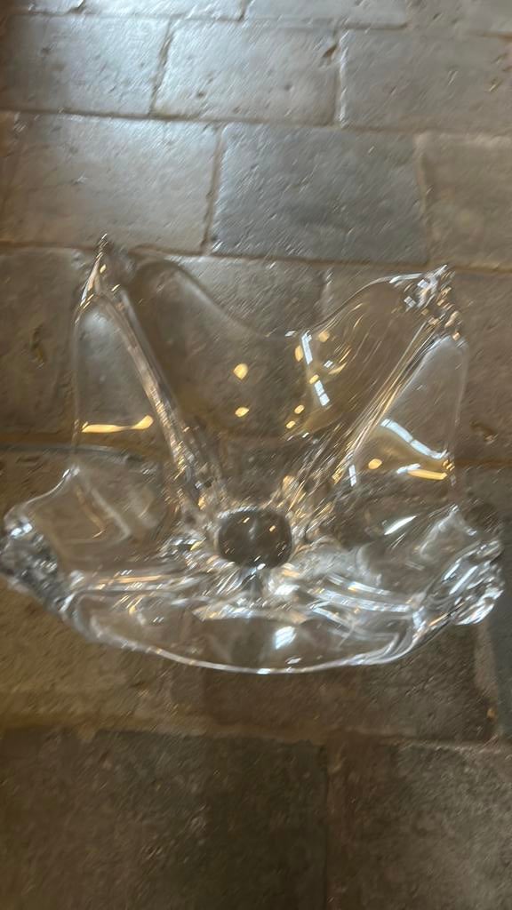 Cofrac verrier France kunst glas bowl, Ophalen of Verzenden, Zo goed als nieuw, Rond, Glas