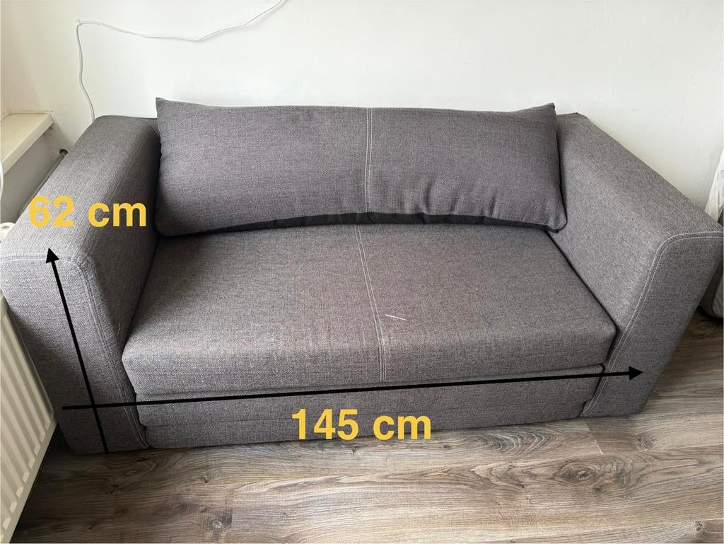 Ikea Askeby slaapbank, Ophalen, Gebruikt, Tweepersoons, Grijs