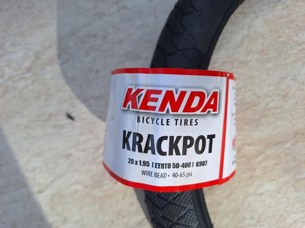 Kenda Krackpot 20 inch fietsbanden (2 stuks), Fietsen en Brommers, Fietsonderdelen, Kinderfiets, Band, Nieuw, Ophalen of Verzenden