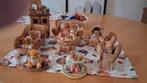 Mooie set beren beeldjes met meubilair, Ophalen of Verzenden, Zo goed als nieuw, Dier