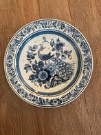 Royal Goedewaagen Delfts Blauw wandbord met pauw, 24cm, Ophalen