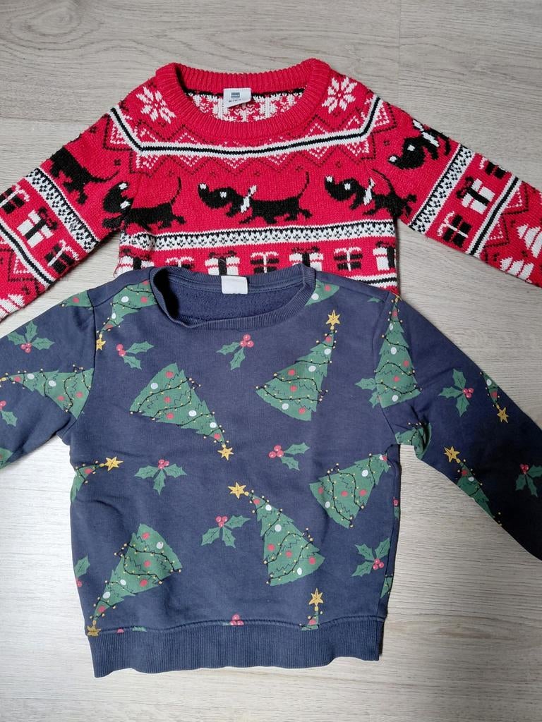 2 Hema kersttruien maat 98-104, Kinderen en Baby's, Kinderkleding | Maat 98, Ophalen of Verzenden, Meisje, Jurk of Rok