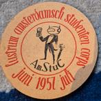 Amstel bierviltje Lustrum Amsterdamsch Studenten Corps 1957, Ophalen of Verzenden