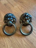 Set Koperen Leeuwen Koppen Handgrepen, Ophalen of Verzenden, Koper