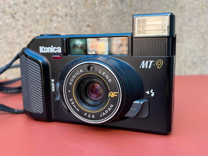 Konica MT-9, Audio, Tv en Foto, Fotocamera's Analoog, Zo goed als nieuw, Compact, Konica, Ophalen of Verzenden
