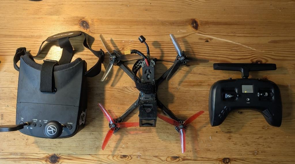 FPV Drone set Nazgul 5 met GoPro, 250 tot 900 gram, Gebruikt, Overige merken, Ophalen of Verzenden