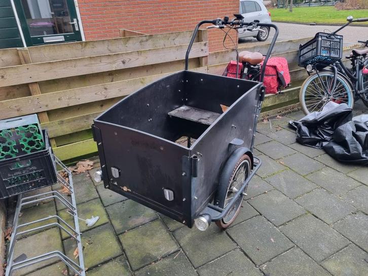 Bakfiets opknapper, Fietsen en Brommers, Fietsen | Bakfietsen, Gebruikt, 4 kinderen of meer, Elektrisch, Huif, Ophalen