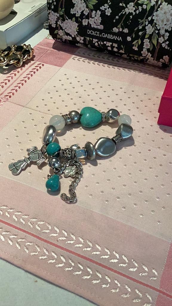 Armband echte stenen, Verzenden, Zo goed als nieuw, Overige materialen