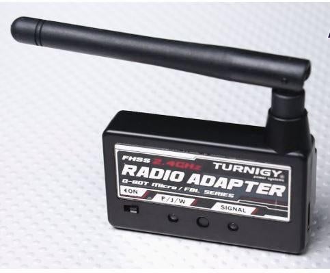 Turnigy Radio Adapter FHSS voor FBL100 and Q-Bot Micro 2,4GH, Ophalen of Verzenden, Zo goed als nieuw, Elektro, Helikopter