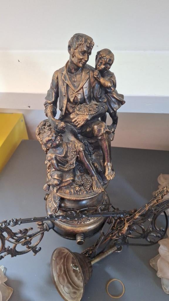 Franse kunststijl vintage styl lamp, heertje, heer, Ophalen