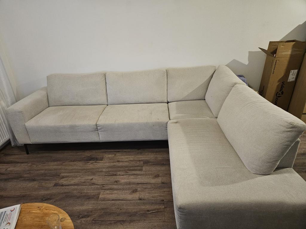 Hoekbank - gratis afhalen in Budel, Ophalen, 250 tot 300 cm, Gebruikt, Hoekbank