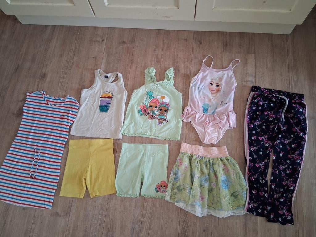 Zomers pakket kleding meisje 122 128, Ophalen of Verzenden, Gebruikt, Maat 128