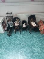 Vier antieke Poppen met Kinderwagens - Charmante Collectie, Antiek en Kunst, Antiek | Overige Antiek, Ophalen