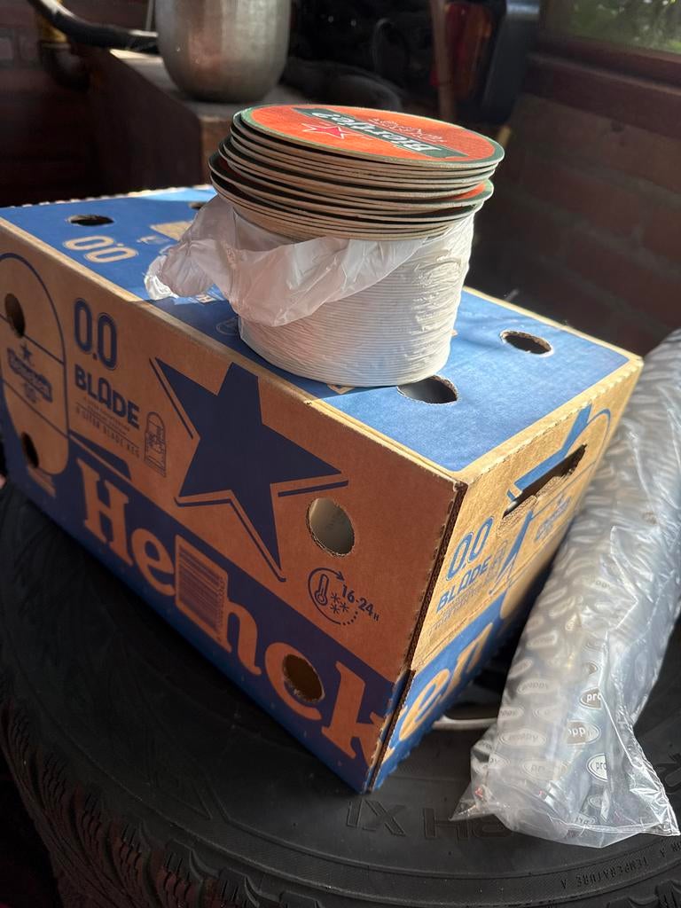 Heineken 0.0 Blade vaatje met bierviltjes, Witgoed en Apparatuur, Thuistaps, Ophalen, Nieuw, Overige merken