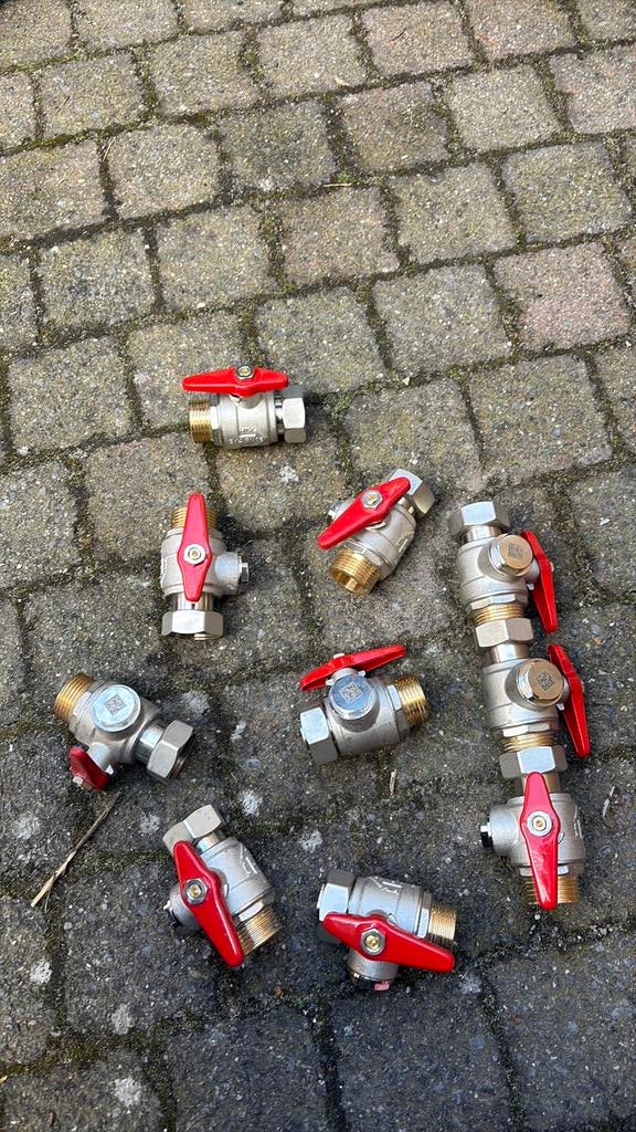 Nieuwe 1” kogelkranen/filterkleppen, Minder dan 30 cm, Overige typen, Minder dan 60 cm, Ophalen of Verzenden