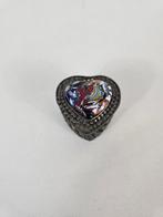 Murano Style Millefiori Art Glas pillendoosje hart, Italië, Ophalen of Verzenden, Koper