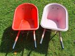 2x Kinder kruiwagen groot rood en roze, Ophalen, Gebruikt
