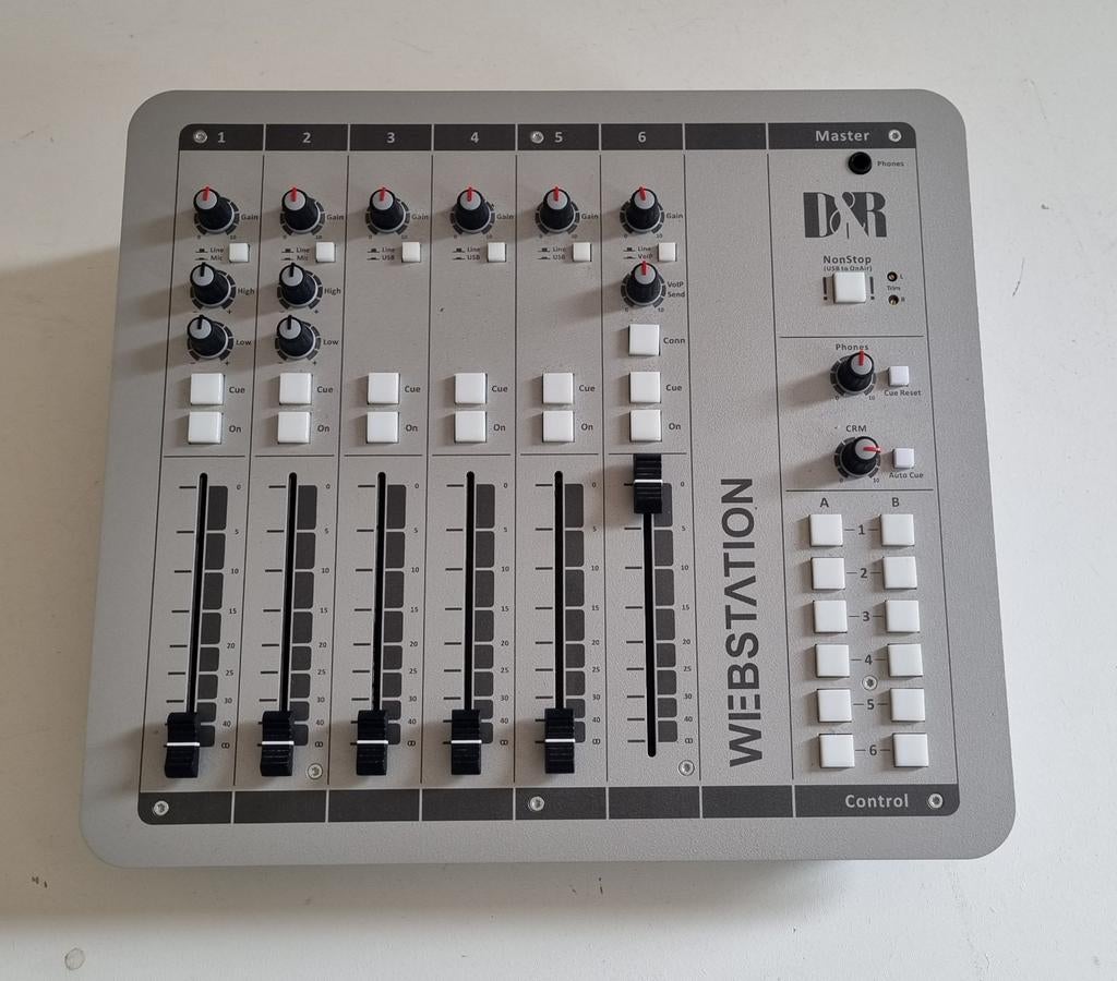 D&R Webstation – Ultieme Radio- & Podcast Mixer, Muziek en Instrumenten, Mengpanelen, Ophalen of Verzenden, Gebruikt, 5 tot 10 kanalen