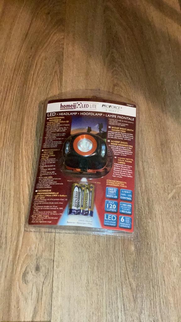 Hoofdlamp homeij, Ophalen of Verzenden, Nieuw, Batterij