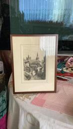 Ets marktstraat s hertogenbosch, Antiek en Kunst, Ophalen of Verzenden