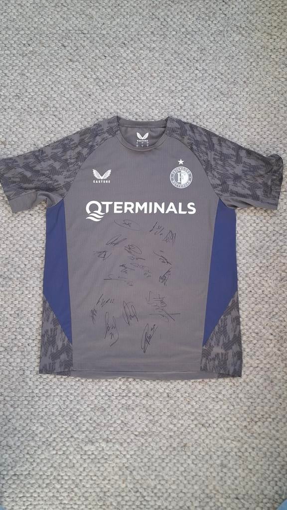 Feyenoord gesigneerd shirt – door deel van het team, Maat L, Ophalen of Verzenden, Zo goed als nieuw, Shirt
