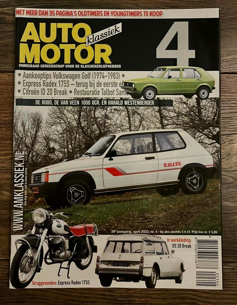 AMK: VW Golf 1, Talbot Samba Rallye, Citroen ID F Serie, Ophalen of Verzenden, Zo goed als nieuw, Algemeen
