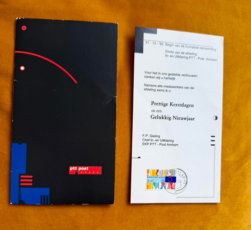 Speciale uitgave postzegels begin Europese eenwording, Postzegels en Munten, Postzegels | Nederland, Ophalen of Verzenden, Na 1940