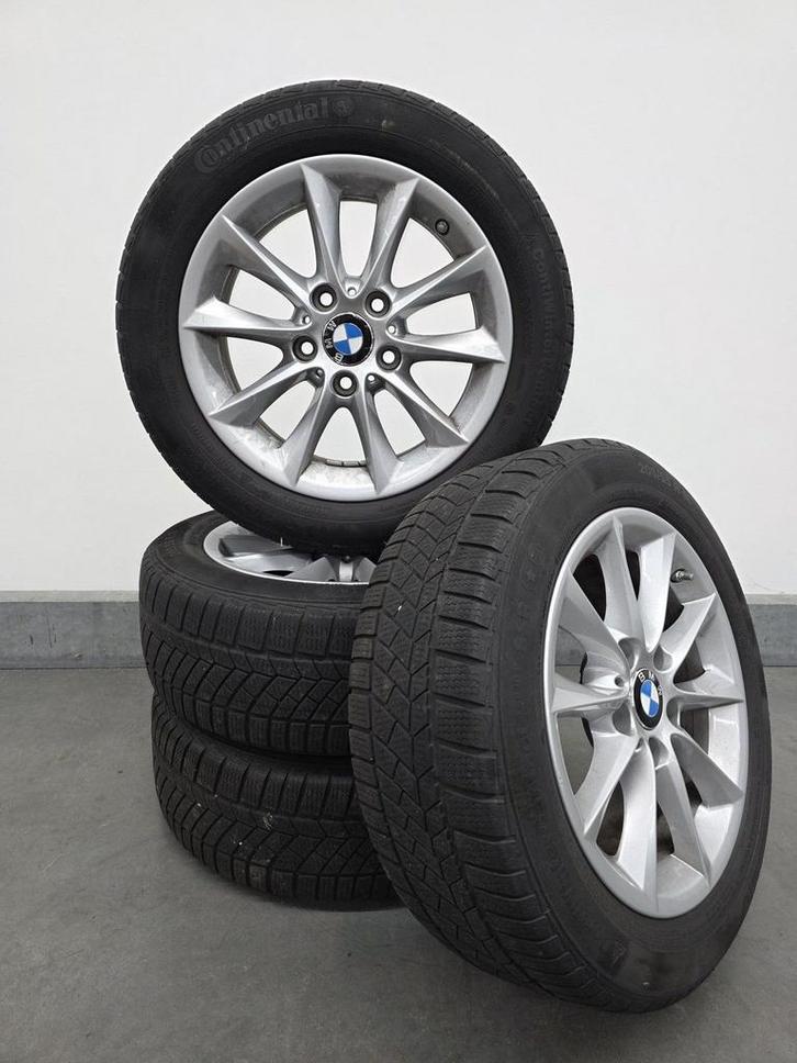 BMW 1 Serie  winsterset Continental 205/55R16 91H, Auto-onderdelen, Banden en Velgen, Banden en Velgen, Winterbanden, 16 inch