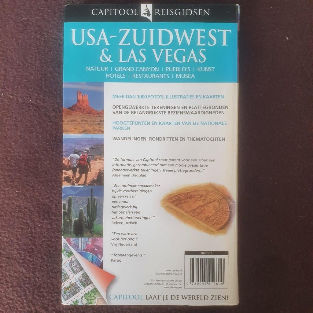 Capitool Reisgidsen - USA-Zuidwest & Las Vegas, Boeken, Reisgidsen, Gelezen, Capitool, Ophalen of Verzenden, Reisgids of -boek