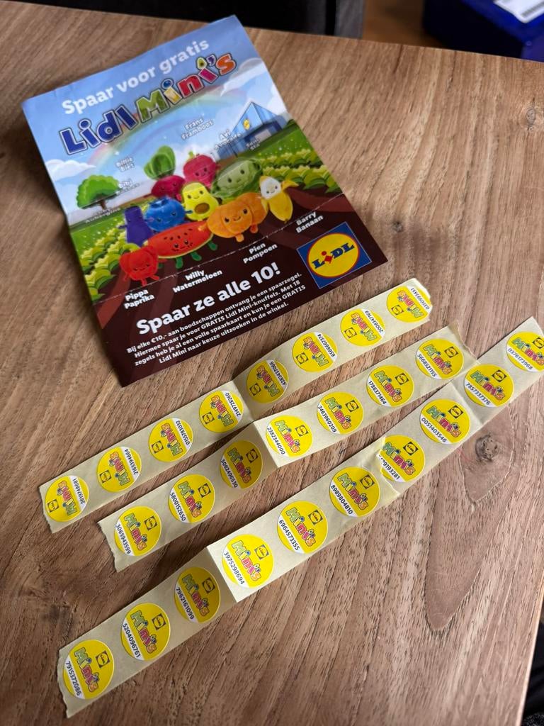 Lidl spaarzegels 25 stuks, Ophalen of Verzenden, Winkel, Super of Benzinepomp, Zegels, Bonnen of Punten
