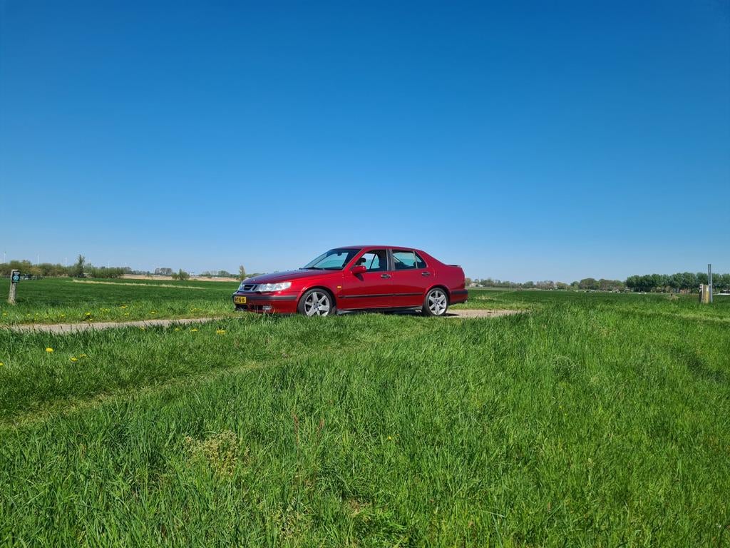 Saab 9-5 3.0 T V6 AUT 1999 Rood, Auto's, Saab, 1800 kg, Beige, Particulier, Sedan